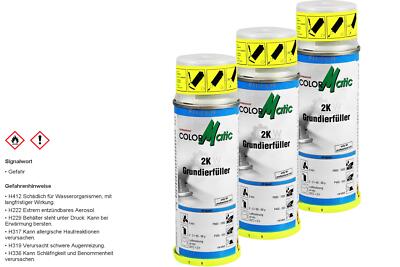 3x Color Matic 2K Hi-Speed Grundierfüller Füller Grundierung 200ml