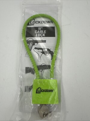 Lockdown 11 Gun Cable Lock With 2 Keys DOJ Compliant Handgun Rifle Shotgun NEW