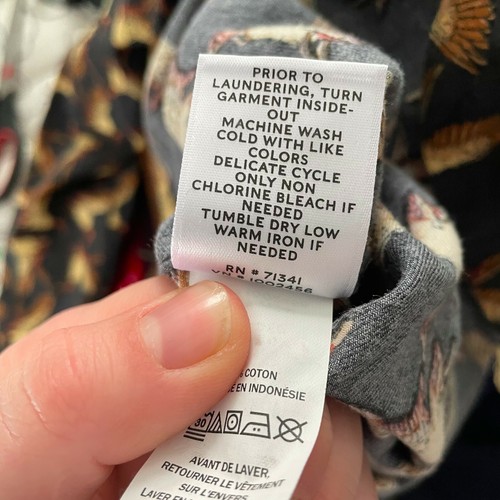 LL Bean Firma camicia leggera in flanella abbottonata 10 top anatra pollame - Foto 6 di 7