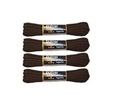 4 x Grafter Laces Brown 140cm Safety Boots Hiking Work Strong Round Walking