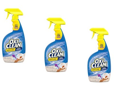 OxiClean Carpet & Rug Stain Remover Spray, 24 Ounce - Pack of 3