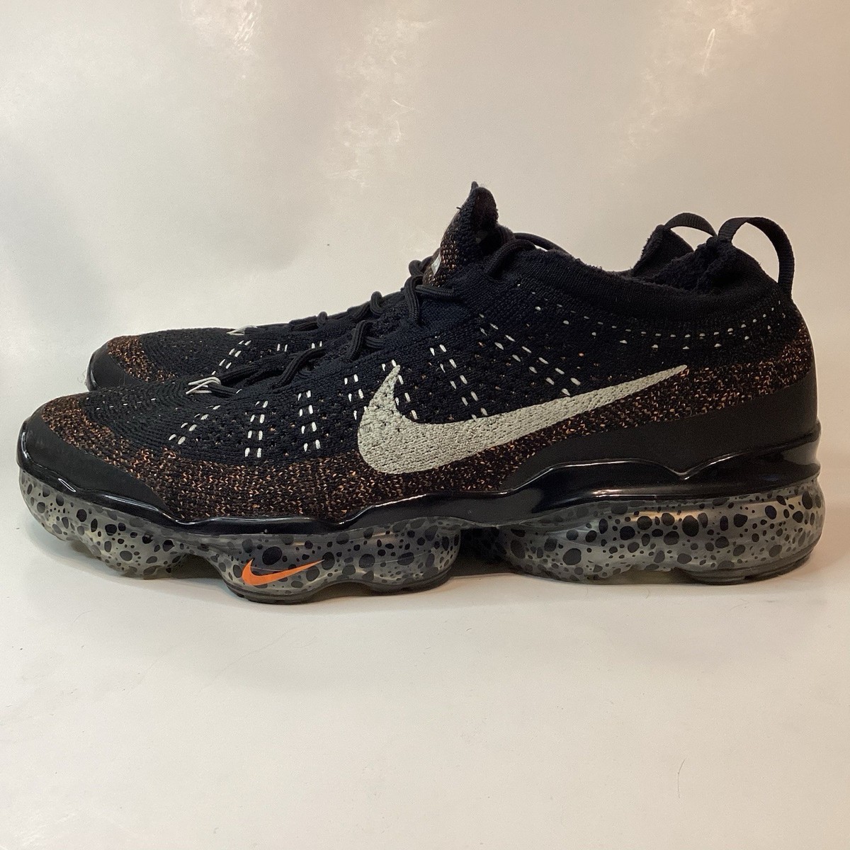 Nike Air Vapormax 2023 Flyknit Olympic Safari Black Sneakers, Size