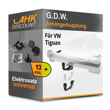 Für VW Tiguan 23- G.D.W. Anhängerkupplung abnehmbar + 13polig E-Satz NEU