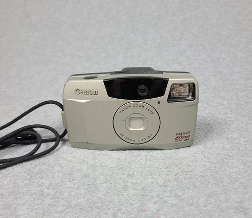 Canon Sure Shot 60 Zoom Date 35mm S AF Point & Shoot Film Camera Tested Working