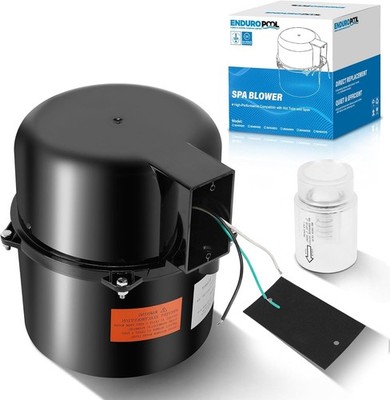 Enduropool - Quiet Spa Air Blower Replacement - 1.5 HP - 120V - 7.3 Amp
