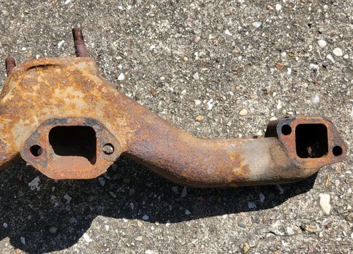 1952 53 54 55 Cadillac Exhaust Manifold Left Driver Side 1458615 331ci - Picture 7 of 11
