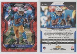 2020 Panini Prizm Rookie Red Ice Prizm Joshua Kelley #326 Rookie RC