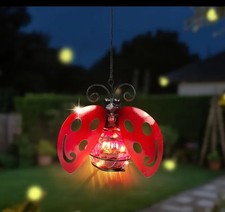 Ladybug Solar Lights Hanging new