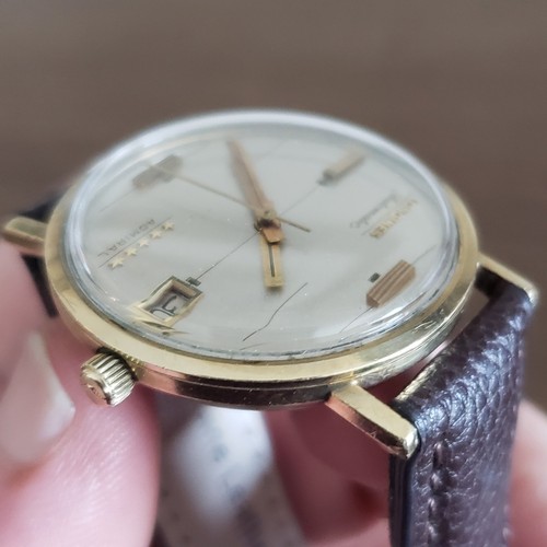 Orologio Vintage Longines Admiral 5 Stelle Automatico Svizzero, Quadrante Champagne con Data - Foto 20 di 20