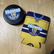 HOCKEY PUCK BOTTLE OPENER - Howies Hockey Tape Branded with FREE KOOZIE!