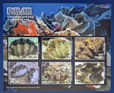 Palau 2016 /  Marine Life - Giant Clams / 6v ms