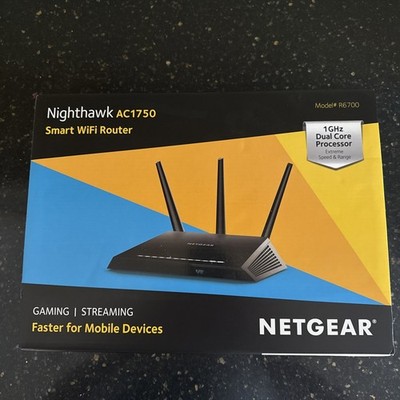 NETGEAR R6700 Nighthawk AC1750 Smart WiFi Router - R6700-100NAS NEW In Box