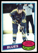 1980-81 O-Pee-Chee Vintage OPC Set Break Brian Sutter St. Louis Blues #244