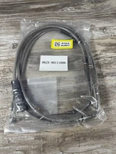 Extended Length Throttle & Idle Cable Kit Compatible with Harley Stainless Steel