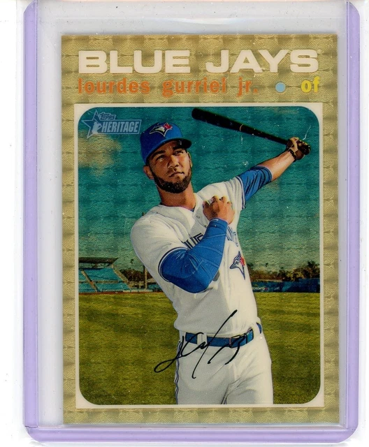 2020 Topps Heritage Chrome Lourdes Gurriel Jr Superfractor TRUE 1/1 BLUE JAYS