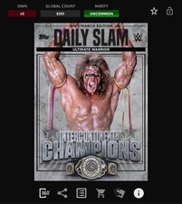 DIGITAL Topps WWE Slam 21 DAILY SLAM March Champions Silver - ULTIMATE WARRIOR