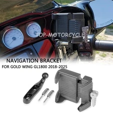 For HONDA GoldWing GL1800 2018-2025 GPS Phone Holder Navigation Bracket Kits