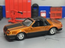 1981-1982 Ford Mustang Fox Body Orangeblack T-tops 164 Scale