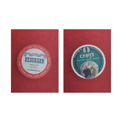 Absenta Deva roter Kreis Brauerei Bierdeckel Bier