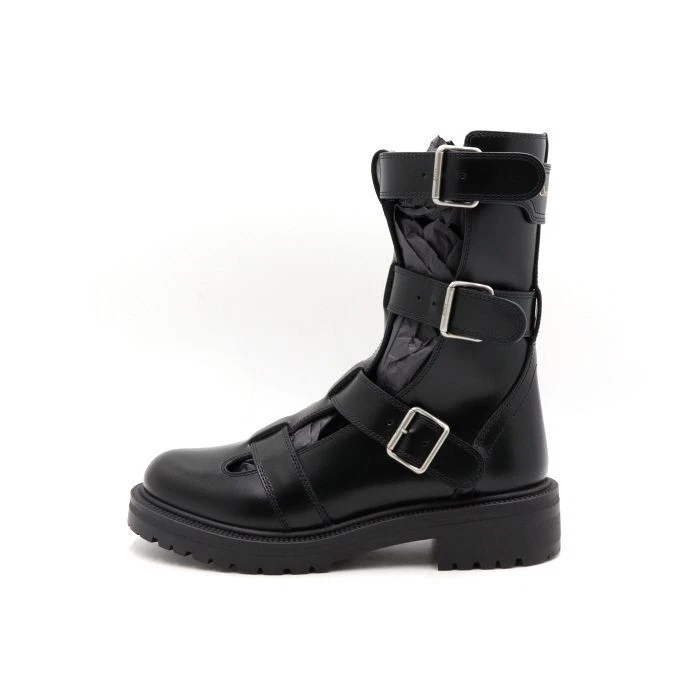 Bottines Dior noires à boucle sangle semelle épaisse KCI928VEA 78637458