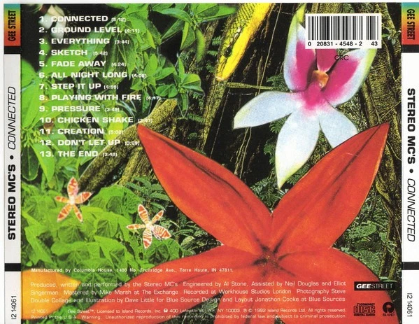 Stereo Mc's Connected CD 1992 Island Records I2 14061 - Image 4 of 4