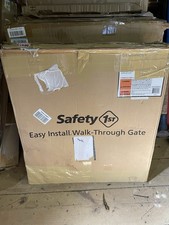 Safety 1st Easy Install Walk Thru Gate White for babies kids and animals