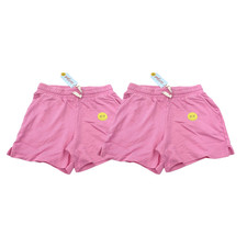 2-PACK Cat  Jack Girls 100 Cotton Sweat Shorts Bright Pink Size L 2pc lot 