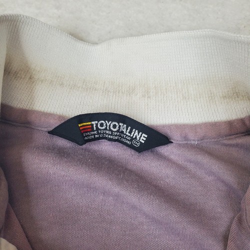 Vintage Racing Motorsports Worn Toyotaline 70/80s Toyota Gray Polo Small - Picture 7 of 12