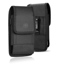 Reiko Vertical Black Case, Extra Large Rugged Pouch BLACK - MEDIUM, 