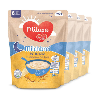 Milupa Milchbrei Butterkeks   Babybrei ohne Palmöl   Frei von... 