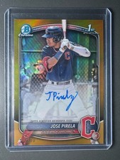Jose Pirela Bowman Chrome 2025 True Gold /50 Auto