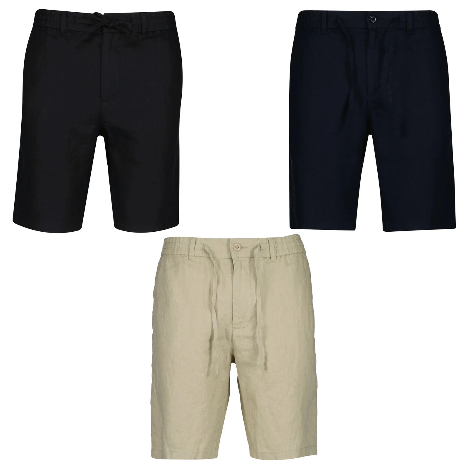 GANT Men's Shorts, Linen - Regular Linen Shorts, Short Pants, Plain