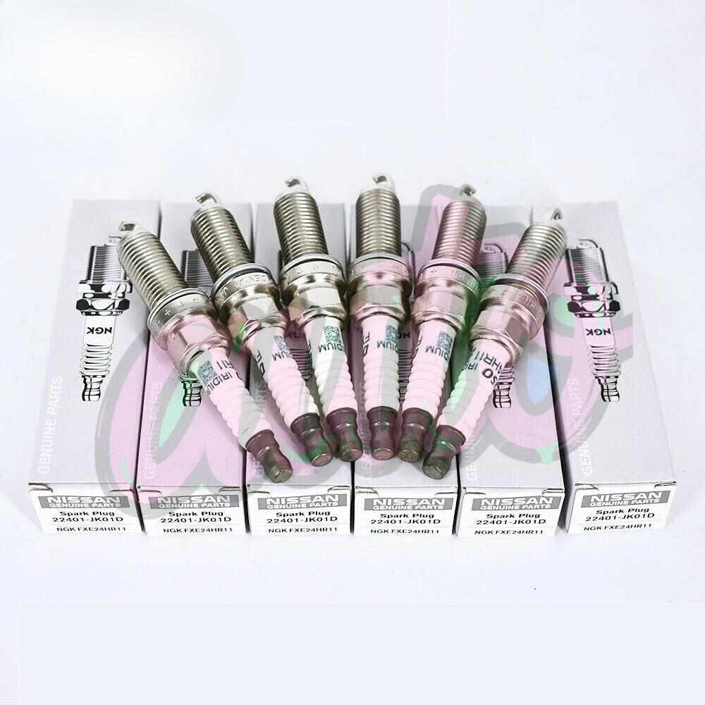 6PCS Spark Plugs 22401-JK01D Fits for Denso NISSAN INFINITI Q70 QX50 FXE24HR11 