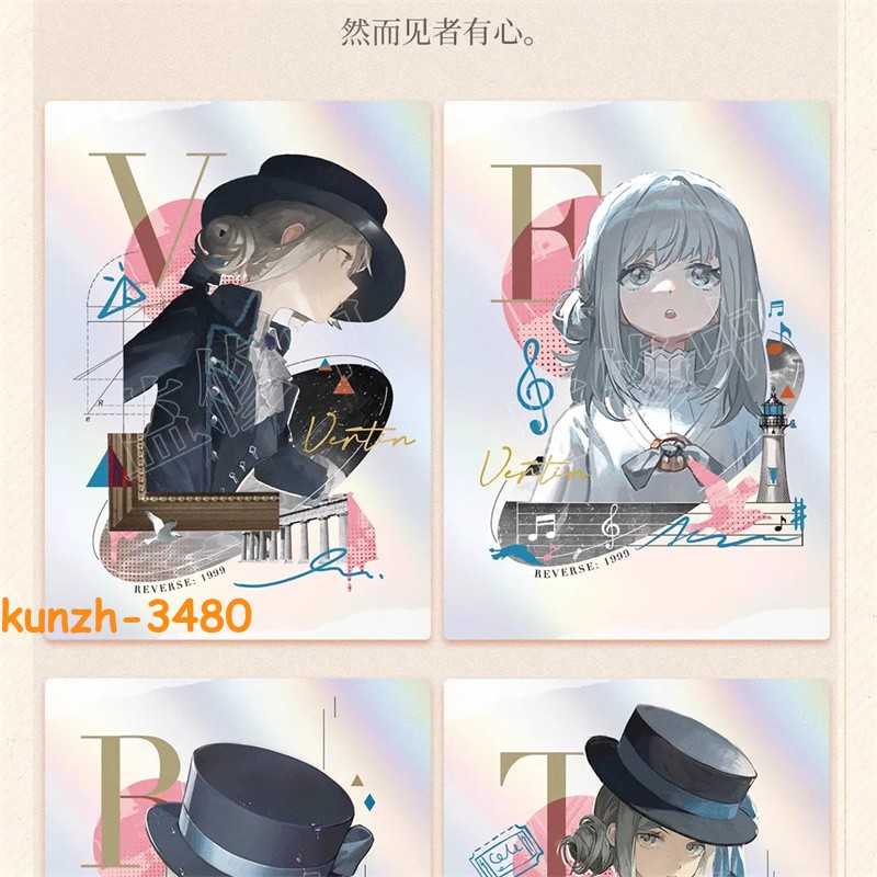 Official Reverse:1999 Character Cards Game Collection Cards New