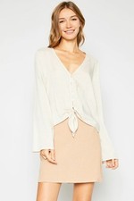Sadie & Sage - Ruby Tie Know Top - Natural White