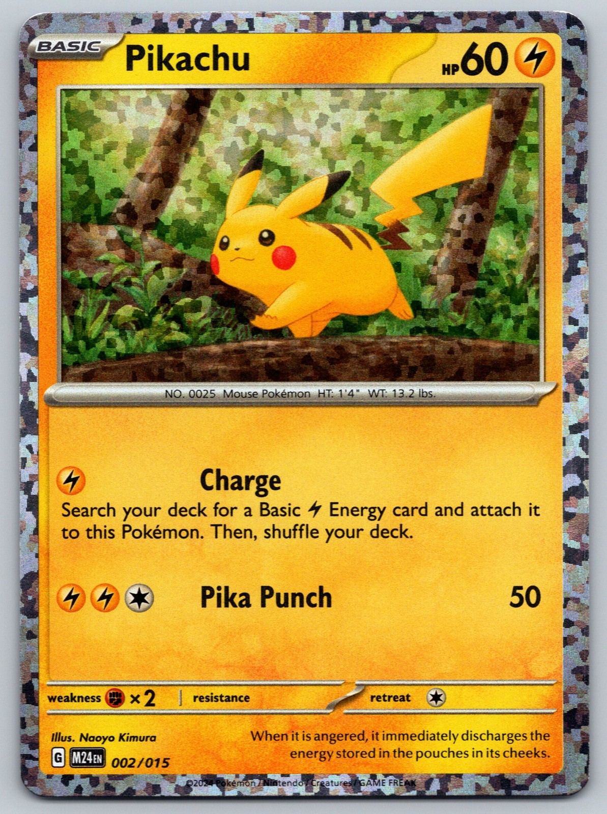 Pikachu McDonald's Promo 2024 #002/015 (Holo)