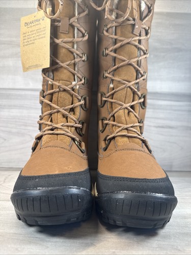 BEARPAW Isabella Waterproof Winter Boots Tall Brown Sherpa Lined Womens Sz 8 NEW - Picture 11 of 18