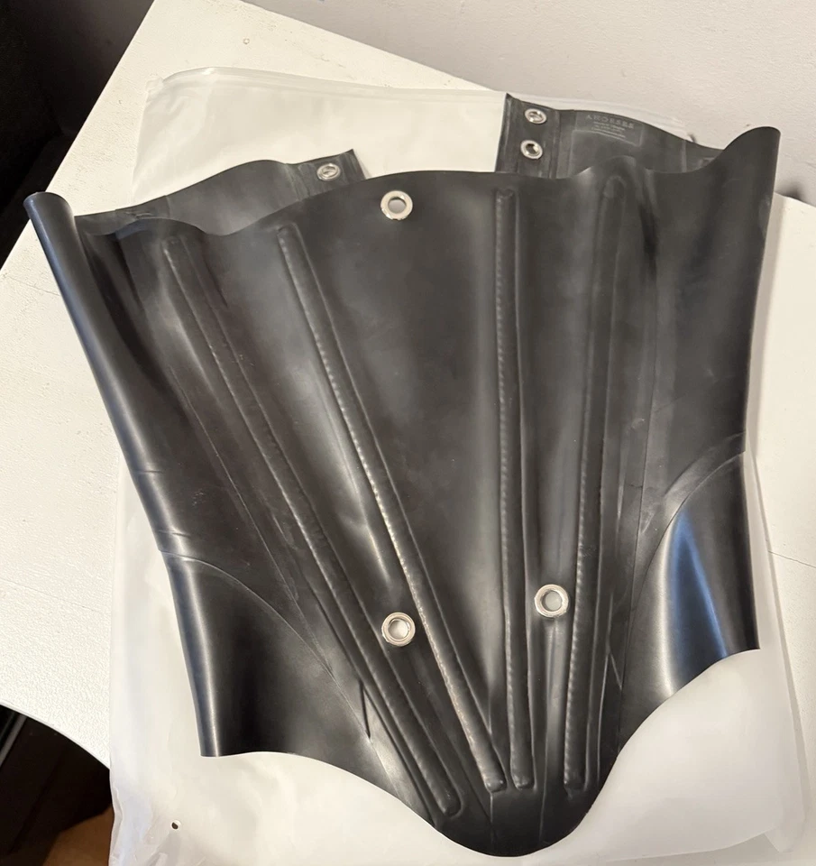 Corsé de látex negro Anoeses Nessa para mujer Foto 3 de 4