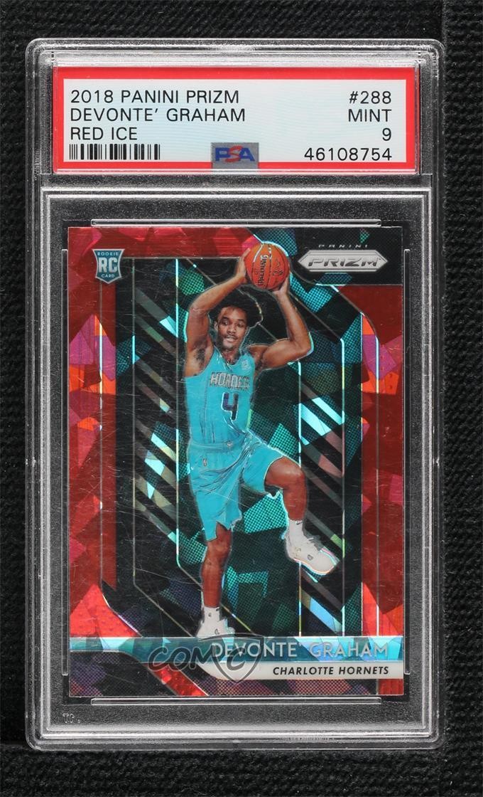 2018-19 Panini Prizm Red Ice Devonte' Graham #288 PSA 9 MINT Rookie RC 07lj