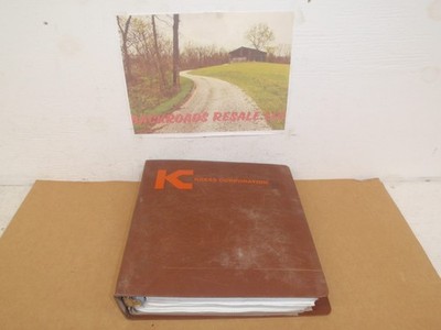 Kress Scrape Bucket Carriers Owner s Manual OEM Equipment Reference Book