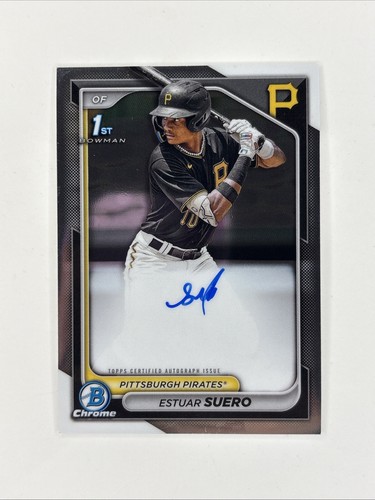2024 Bowman #CPA-ES Estuar Suero Chrome Prospects Autographs 1st Bowman Auto AU - Picture 3 of 4