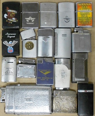 49pc lot Assorted Lighters~Cigarette Lighters ~Vintage Lighters Collectible 