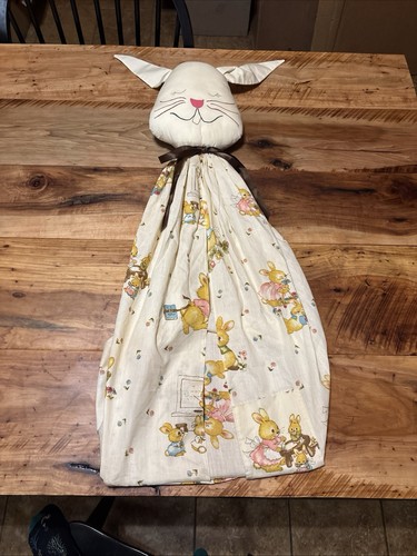 Vintage Baby Nursery Rabbit Diaper Stacker Organizer~SO SWEET!! So Cute!