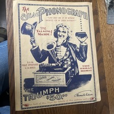 Advertising Edison Poster "The Triumph&rdquo;  Print 14" X 11" 1969 Edison Phonograph