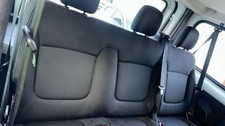 RENAULT TRAFIC SL27 5DR 2014-2019 COMPLETE REAR BACK SEAT CLOTH BLACK