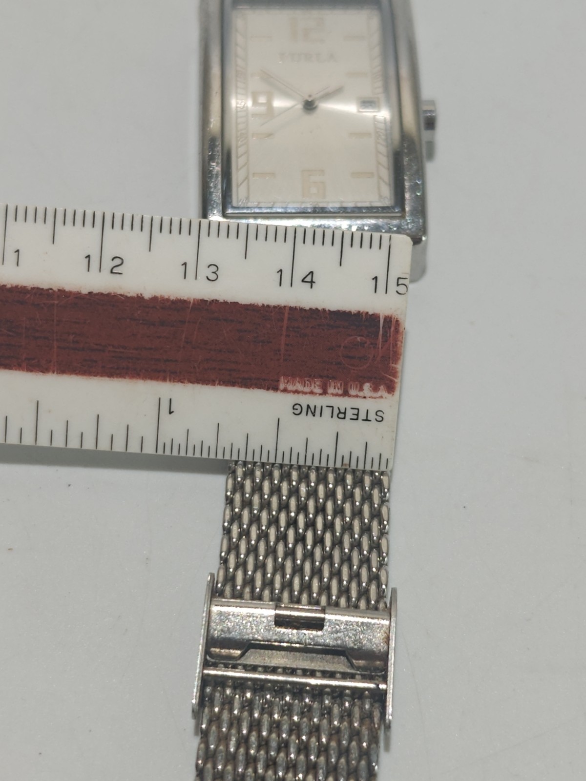 Furla Women's Silver Rectangular Analog Watch w/ … - image 14