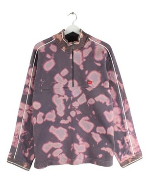 Nike 00s Tie Dye Rework Half Zip Sweater Lila M Herren