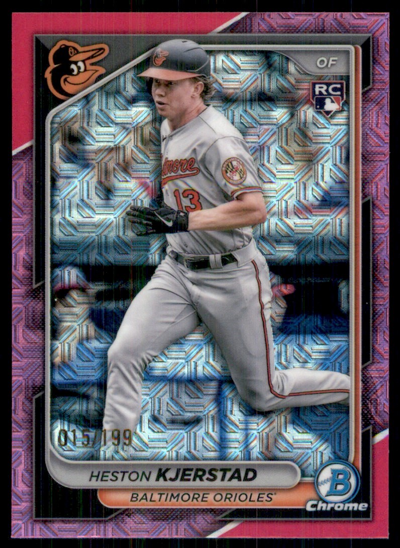 2024 Bowman Chrome Pink Mojo Heston Kjerstad /199 Baltimore Orioles #44