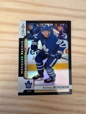 2017-18 O-Pee-Chee Rainbow Black #615 Andreas Borgman 012/100 MAPLE LEAFS