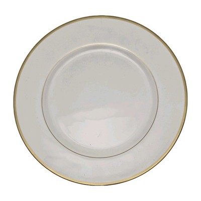 NEW! Pickard Signature Charger Plate Porcelain Ivory Gold Trim